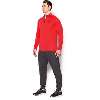 Under Armour Mens Tech 1/4 Zip Pullover - Red - main image