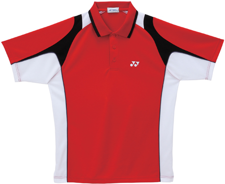 Yonex Mens W1901 Polo Shirt- Red/White/Black