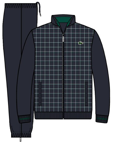 Lacoste Mens Tracksuit SF09- Eclispe/Bottle White
