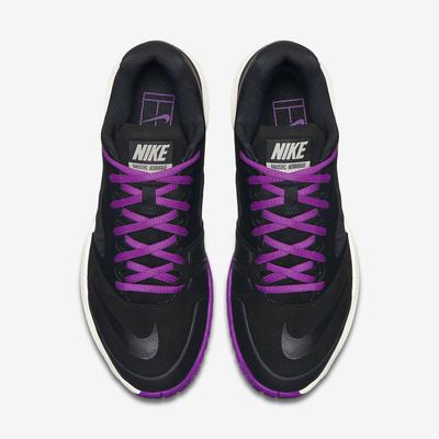 Nike Womens Dual Fusion Ballistec Advantage Tennis Shoes - Black/Purple - main image