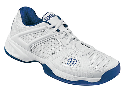 Wilson Mens Stance Hardcourt Tennis Shoes - White/Navy