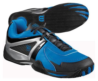Wilson Tennis Shoes Women on Wilson Mens Trance Strike Tennis Shoes Blue Black Silver