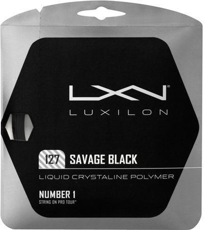 String Upgrade - Luxilon Savage Black 127 Tennis String