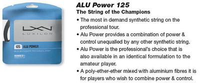 String Upgrade- Luxilon Big Banger Alu Power 125