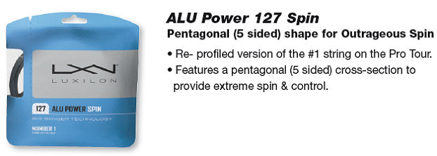Luxilon Big Banger Alu Power Spin 127 Tennis String- Set
