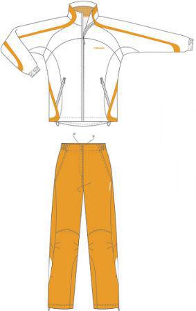 Head Womens Tracksuit White/Sun Orange