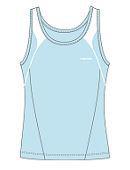 Head Womens Competition Tank Blue/White