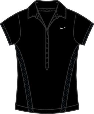 Nike Womens Dri Fit Jersey Polo Black