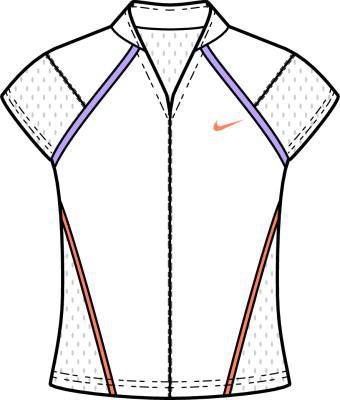 Nike Womens Court Top White/Violet