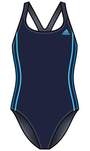 Adidas Girls Authentic One-Piece Swimsuit with Infinitex - Navy/Blue