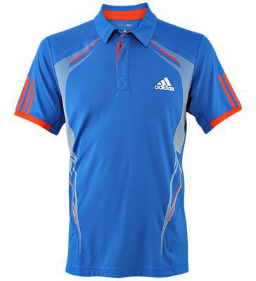 Adidas Mens adiPower Traditional Polo- Prime Blue/High-Energy
