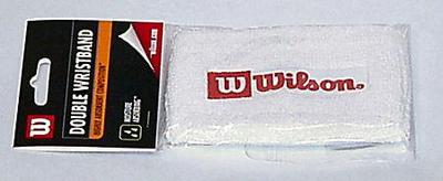 Wilson Double Width Wristband White