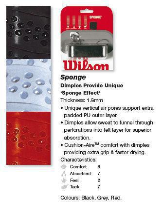 Wilson Cushion-Aire Sponge Replacement Grip- Red