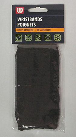 Wilson Single Width Black Wristband