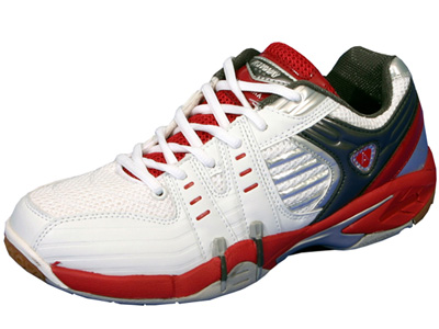 Squash Shoes on Ashaway Montana Badminton Squash Indoor Shoes  White Red   Tennisnuts