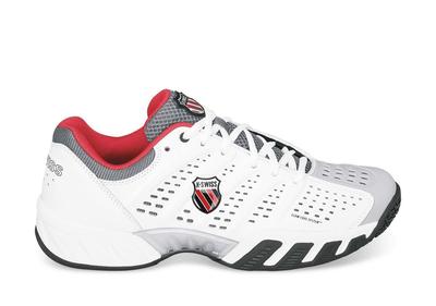 K-Swiss Mens BigShot Light Omni Tennis Shoes - White/Black/Red - main image