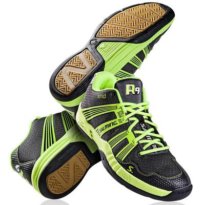 Salming Mens Race R9 MID Indoor Court Shoes - Black/Yellow - main image