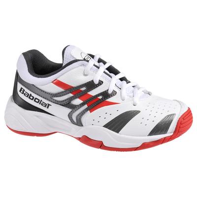 Babolat Drive 2 Junior Tennis Shoes - White/Red - main image