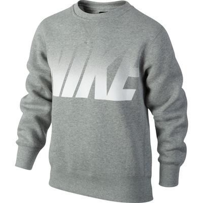 Nike Boys YA76 Graphic Sweater - Grey - main image