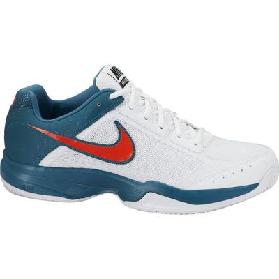 Nike Mens Air Cage Court Tennis Shoes - White/Blue - main image