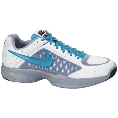 Nike Mens Air Cage Court Tennis Shoes - White/Blue Lagoon - main image