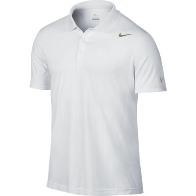 Nike Mens Premier RF Polo - White/Metallic Zinc