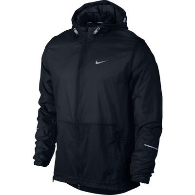 Nike Mens Hurricane Running Jacket - Black/Reflective Silver - main image