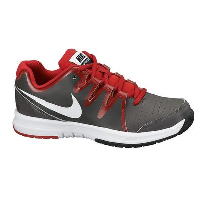 Nike Boys Vapor Court Tennis Shoes - Medium Ash/Gym Red