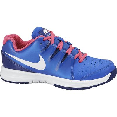 Nike Girls Vapor Court (GS) Tennis Shoes - Blue/White
