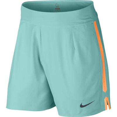 Nike Mens Premier Gladiator 7" Shorts - Light Aqua/Bright Citrus