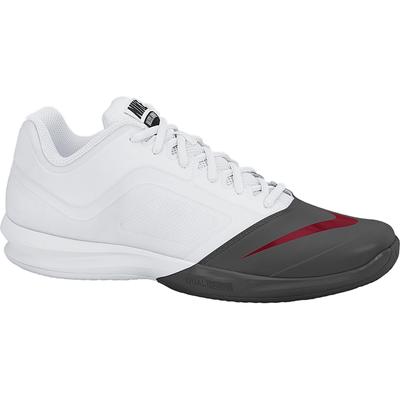 Nike Mens Dual Fusion Ballistec Advantage Tennis Shoes - White/Medium Ash Black - main image