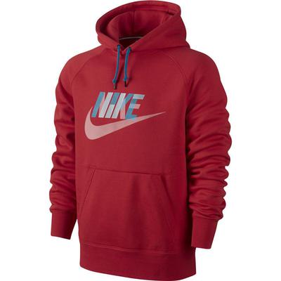Nike Mens AW77 Fleece Hoodie - University Red - main image