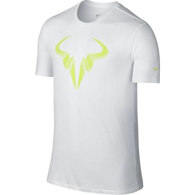 Nike Mens Rafa Icon Tee - White/Volt - main image