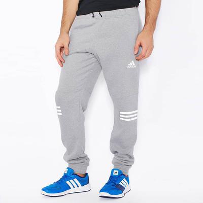 Adidas Mens Lineage 3 Stripes Sweatpants - Core Heather Grey - main image