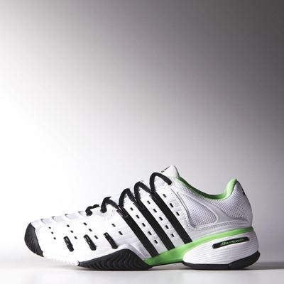Adidas Mens Barricade V Classic Tennis Shoes - White/Black - main image