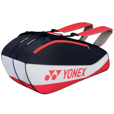 Yonex Club 6 Racket Bag - Black/Red (BAG5526EX)