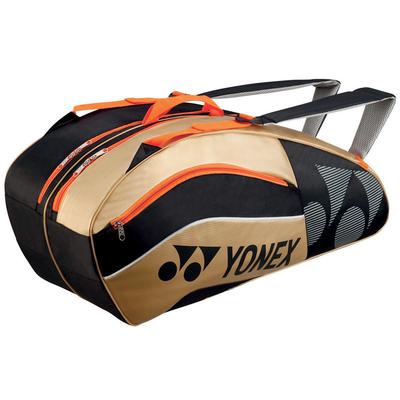 Yonex Tournament Active 6 Racket Bag - Black/Gold (BAG8526EX)