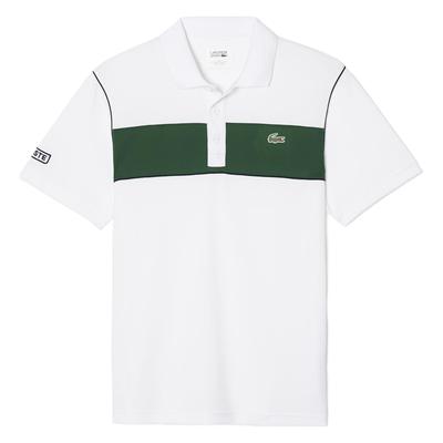 Lacoste Sport Mens Two Tone Polo - White/Green/Navy - main image