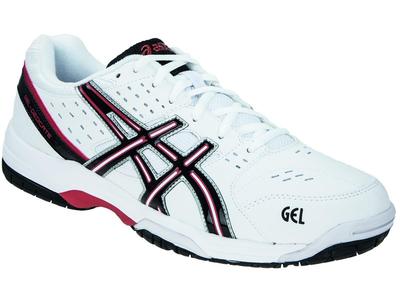 Asics Mens GEL-Dedicate 3 Omni Court Tennis Shoes - White/Red - main image