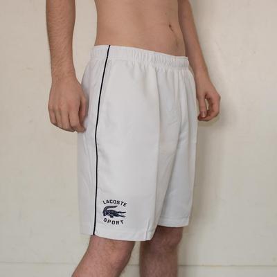 Lacoste Mens Taffeta Shorts - White/Navy
