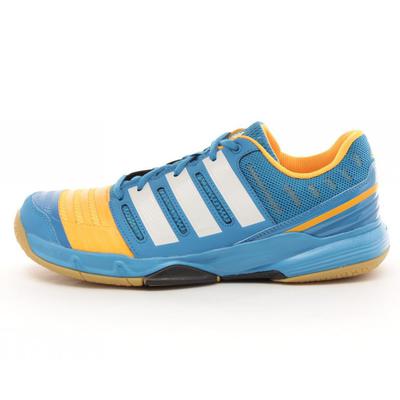 Adidas Mens Court Stabil 11 Indoor Shoes - Blue/Yellow - main image