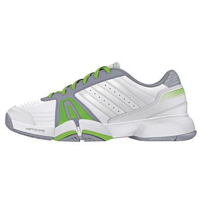 Adidas Mens Bercuda 3 Tennis Shoes - White/Silver Met/Solar Green - main image