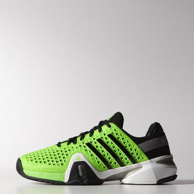 Adidas Mens Adipower Barricade 8+ Tennis Shoes - Solar Green - main image