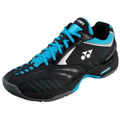 Yonex Mens SHT-Durable 2 Tennis Shoes - Black/Sky Blue