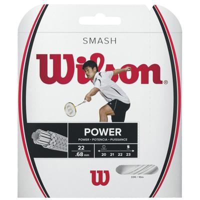 Wilson Smash 66 Badminton String Set - White