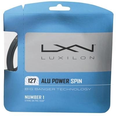 Luxilon Alu Power Spin 127 Tennis String Set - Silver