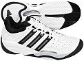 Adidas Mens Barricade CLS Classic Tennis Shoes White/Black