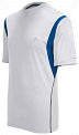 K-Swiss Mens Colorblocked Crew Neck Tee- White/Blue