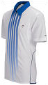K-Swiss Mens Sublimated Polo- White/Blue