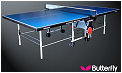 Butterfly Indoor Playback Rollaway Table Tennis Table SET - Blue